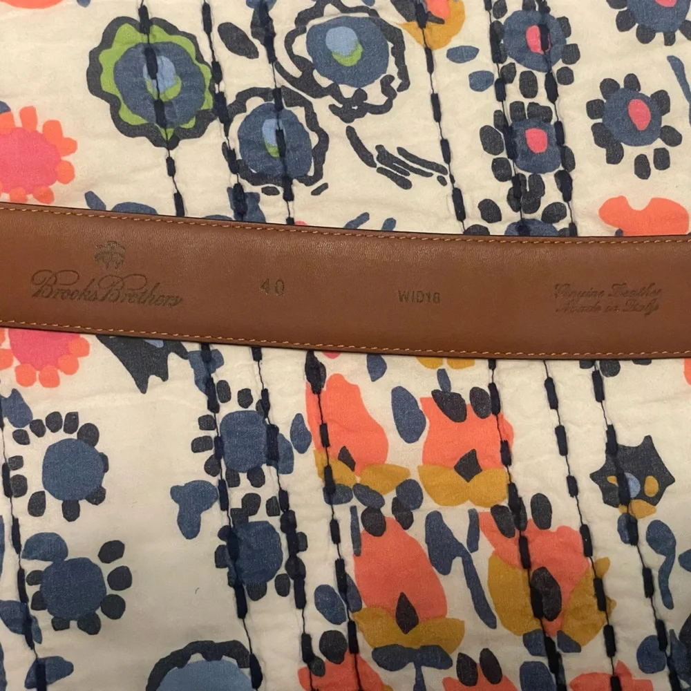 Sz 40 Brooks Brothers Pebble Leather Belt